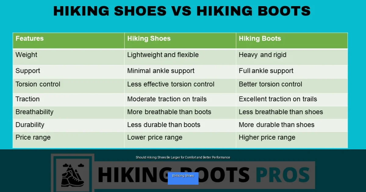 Should Hiking Shoes Be Larger for Comfort and Better Performance
