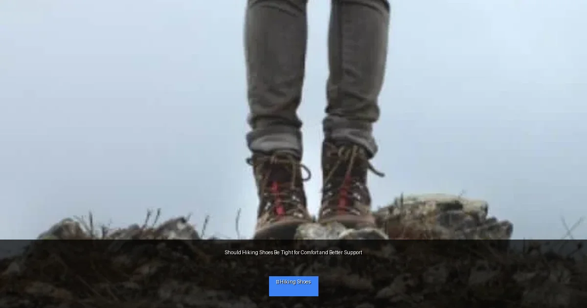 Should Hiking Shoes Be Tight for Comfort and Better Support