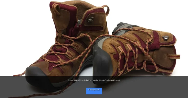 Should Hiking Shoes Be Tight or Loose for Ultimate Comfort and Support