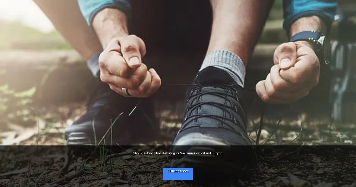 Should Hiking Shoes Fit Snug for Maximum Comfort and Support