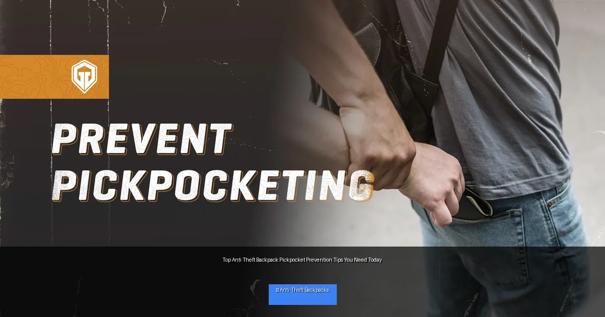 Top Anti Theft Backpack Pickpocket Prevention Tips You Need Today