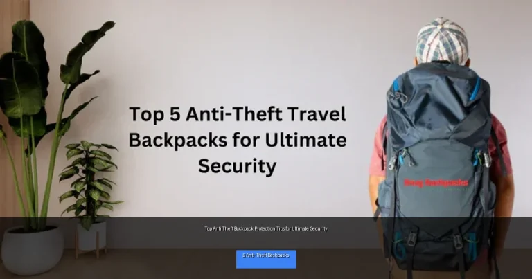 Top Anti Theft Backpack Protection Tips for Ultimate Security