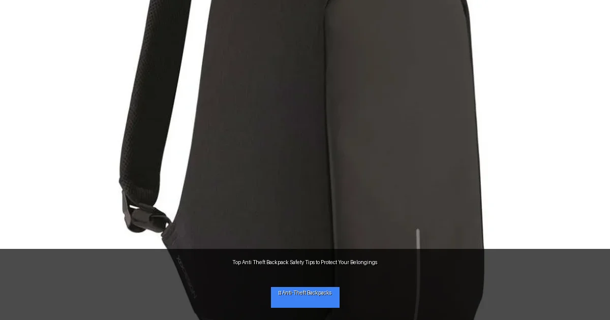 Top Anti Theft Backpack Safety Tips to Protect Your Belongings