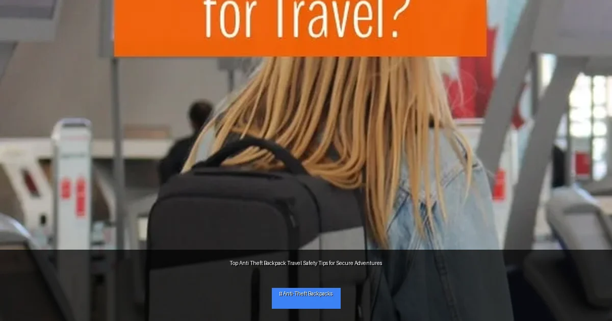 Top Anti Theft Backpack Travel Safety Tips for Secure Adventures
