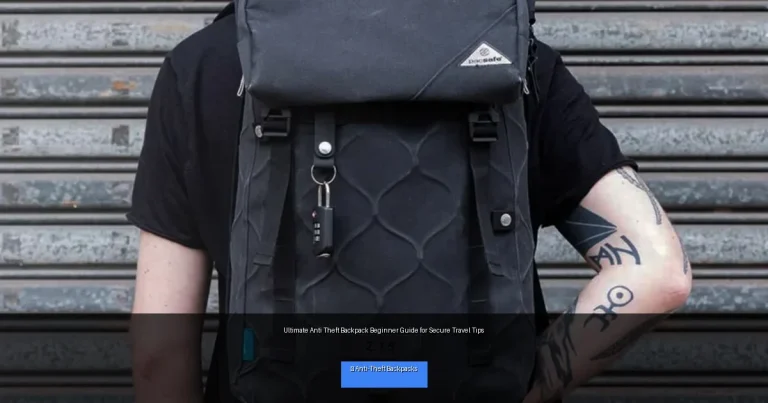 Ultimate Anti Theft Backpack Beginner Guide for Secure Travel Tips