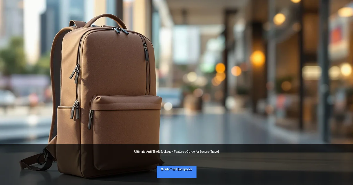 Ultimate Anti Theft Backpack Features Guide for Secure Travel
