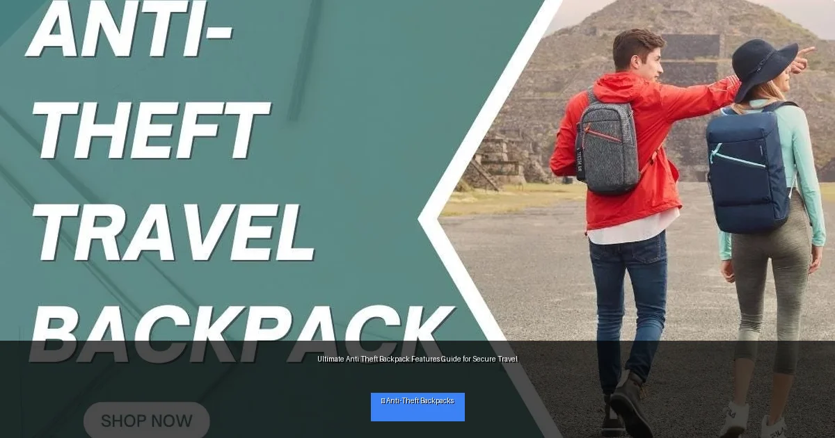 Ultimate Anti Theft Backpack Features Guide for Secure Travel