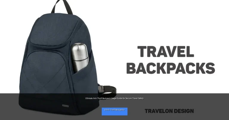 Ultimate Anti Theft Backpack Usage Guide for Secure Travel Safety
