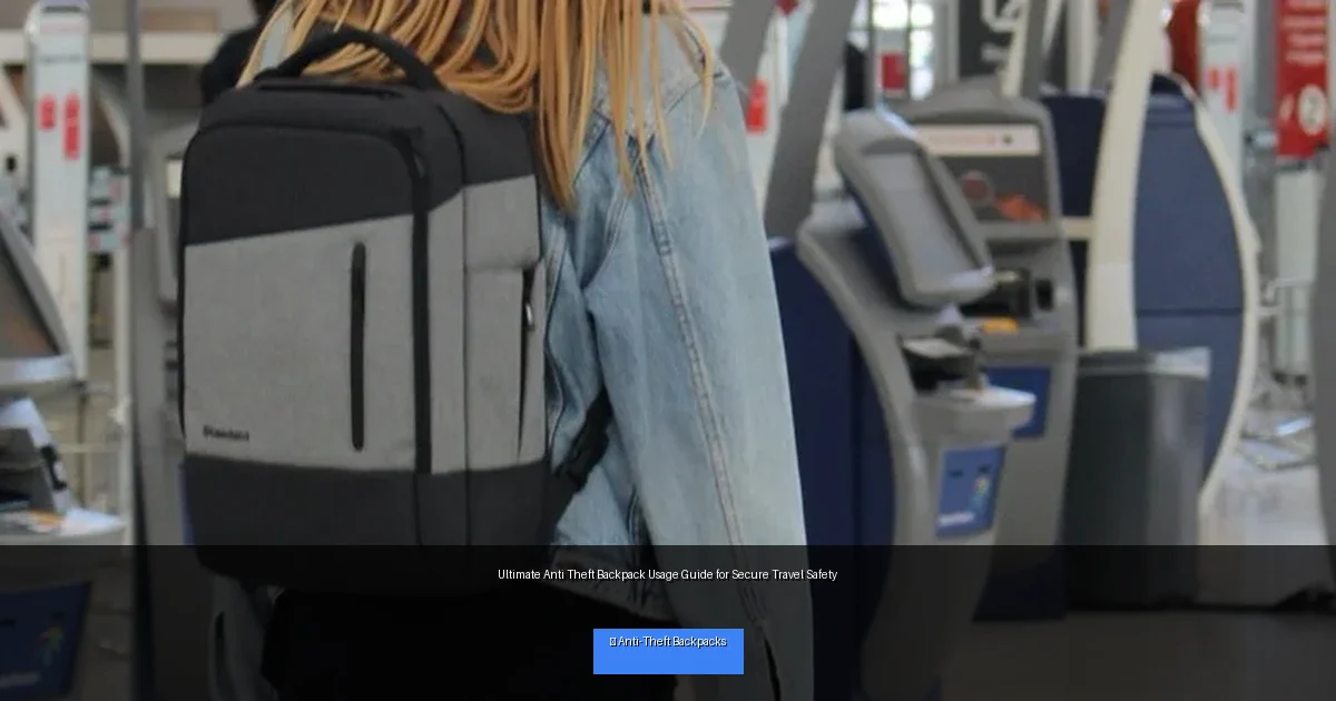 Ultimate Anti Theft Backpack Usage Guide for Secure Travel Safety