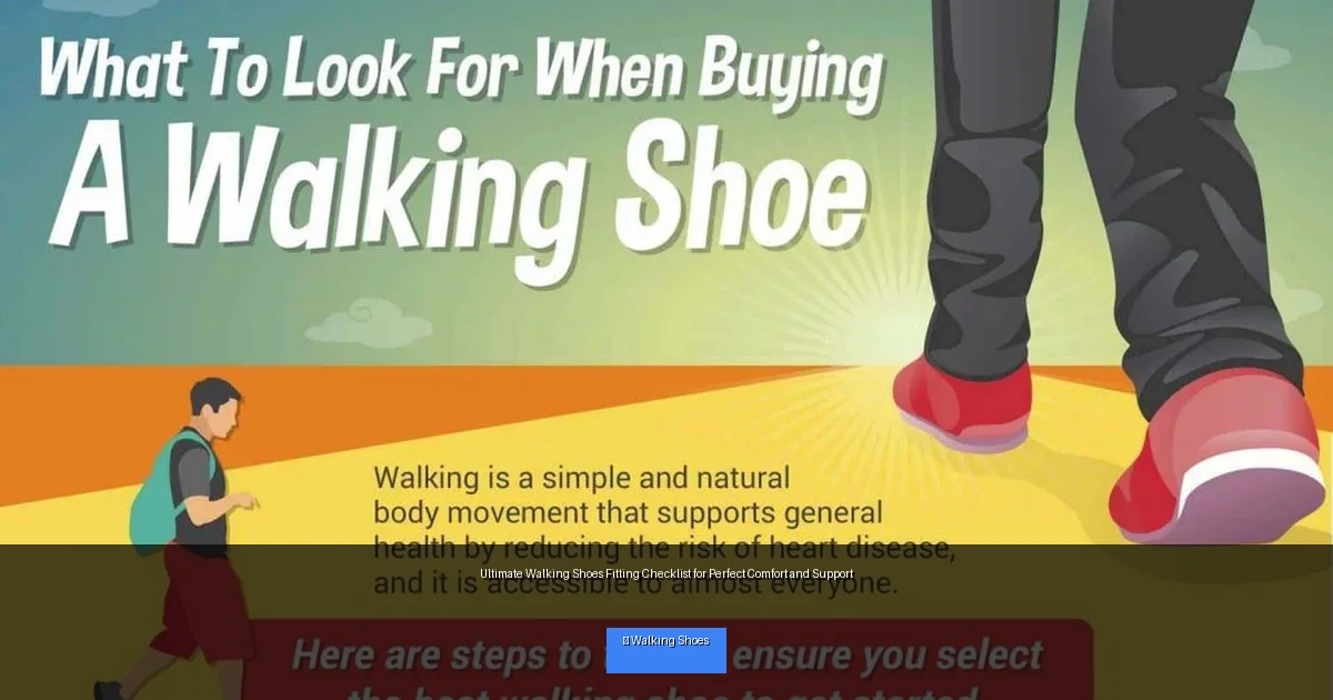 Ultimate Walking Shoes Fitting Checklist for Perfect Comfort and Support