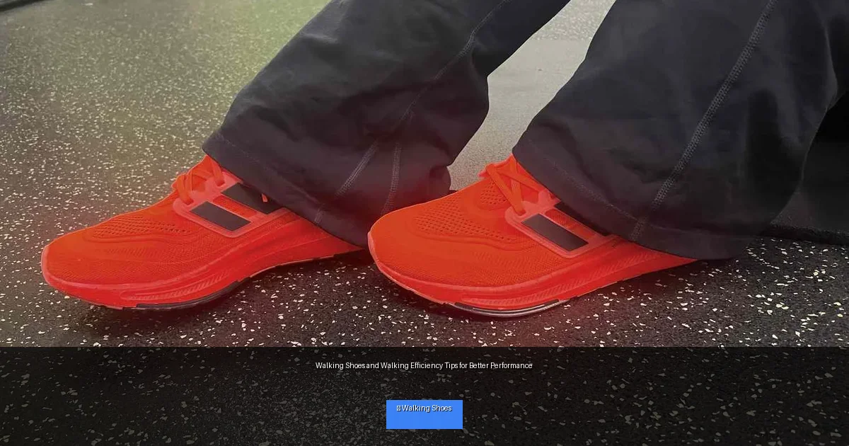 Walking Shoes and Walking Efficiency Tips for Better Performance