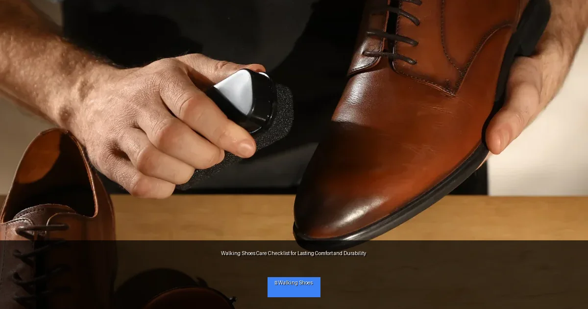 Walking Shoes Care Checklist for Lasting Comfort and Durability