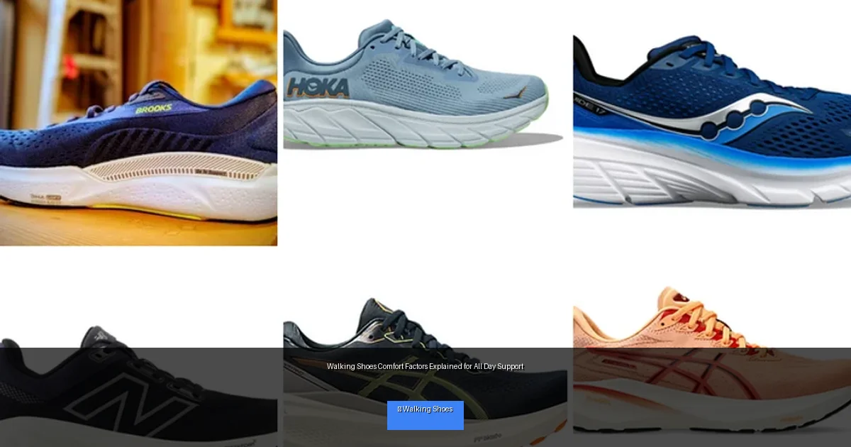 Walking Shoes Comfort Factors Explained for All Day Support