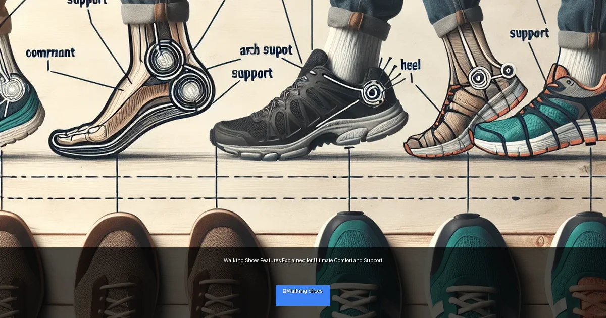 Walking Shoes Features Explained for Ultimate Comfort and Support