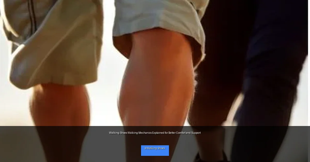 Walking Shoes Walking Mechanics Explained for Better Comfort and Support