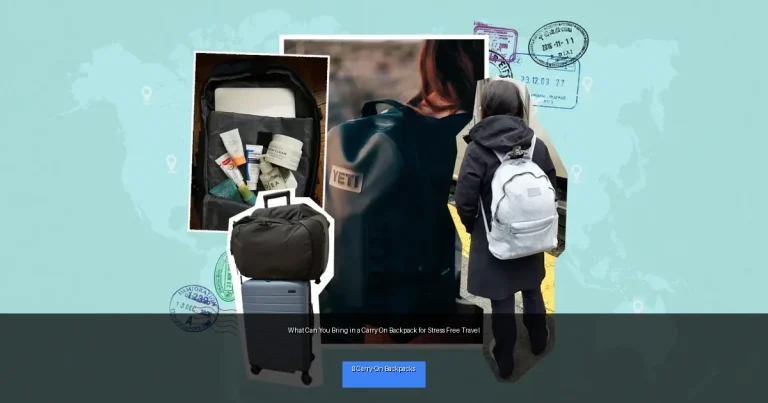 What Can You Bring in a Carry On Backpack for Stress Free Travel