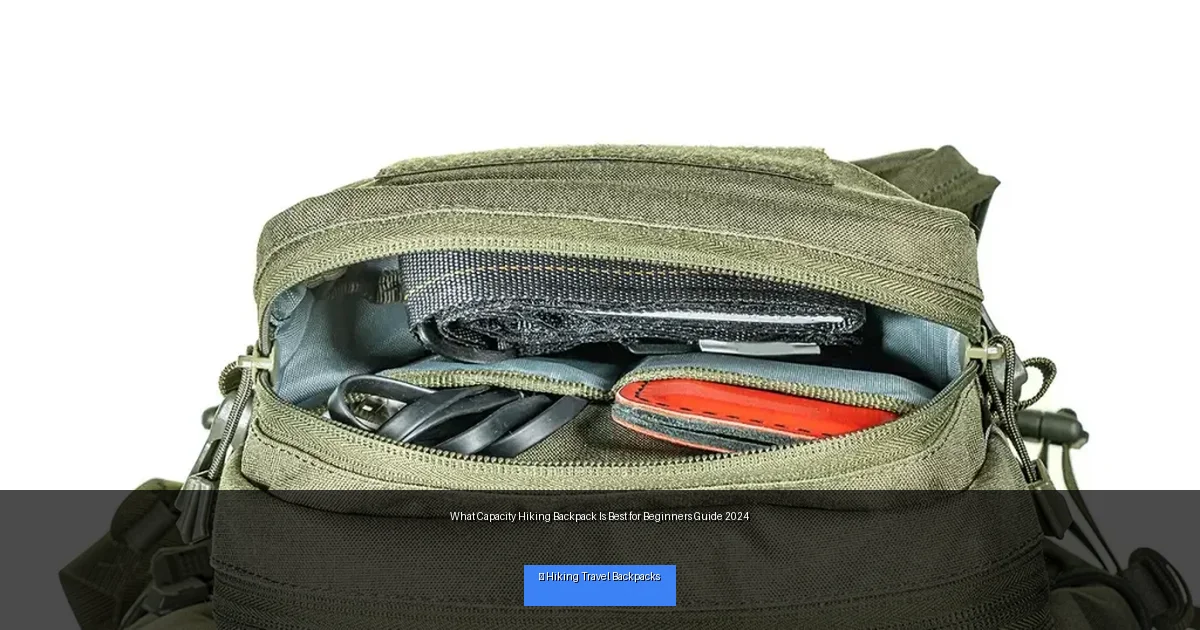 What Capacity Hiking Backpack Is Best for Beginners Guide 2024