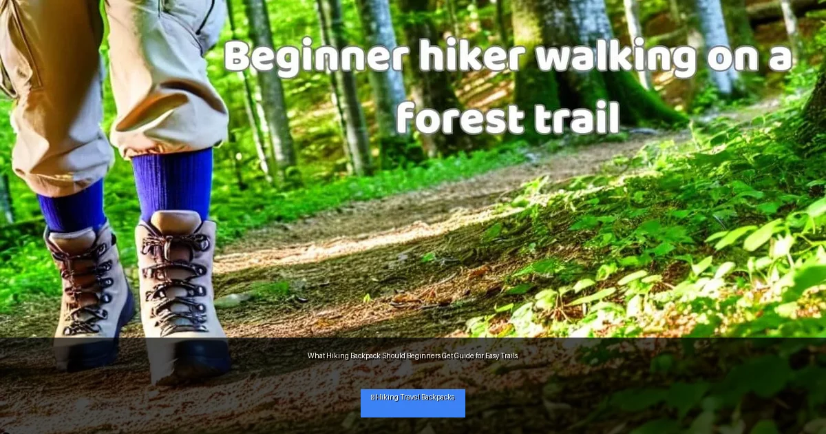 What Hiking Backpack Should Beginners Get Guide for Easy Trails