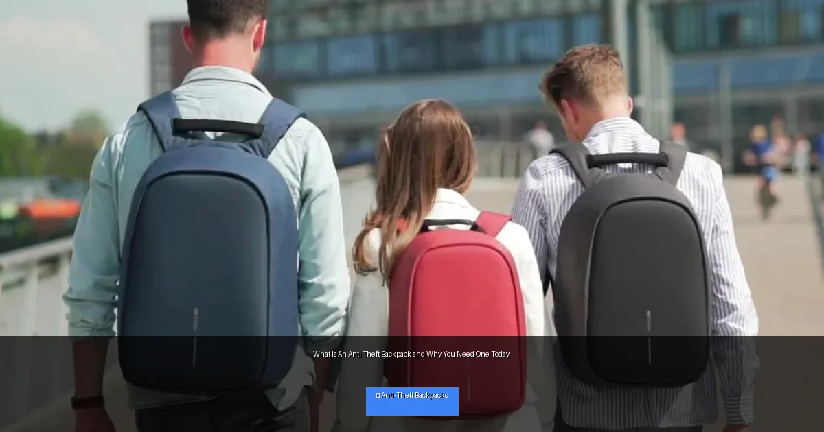 What Is An Anti Theft Backpack and Why You Need One Today