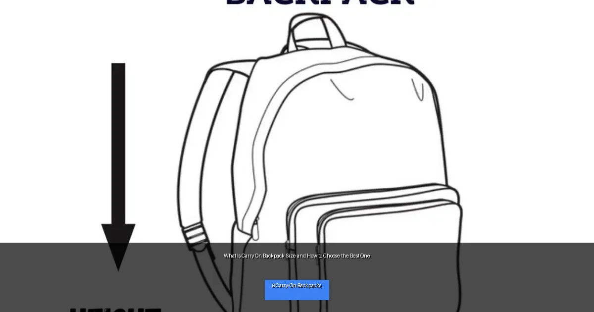 What Is Carry On Backpack Size and How to Choose the Best One