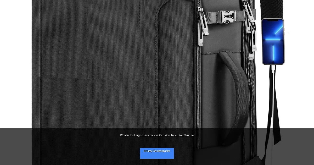 What is the Largest Backpack for Carry On Travel You Can Use