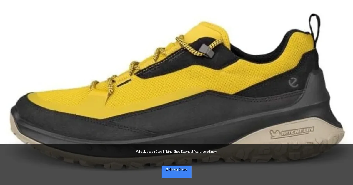 What Makes a Good Hiking Shoe Essential Features to Know