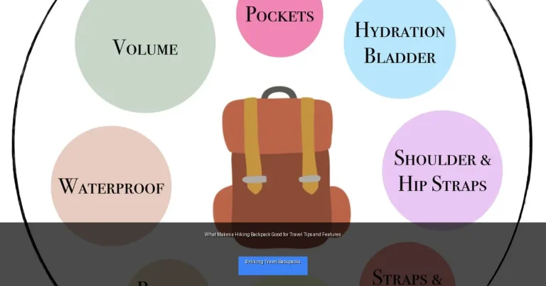 What Makes a Hiking Backpack Good for Travel Tips and Features