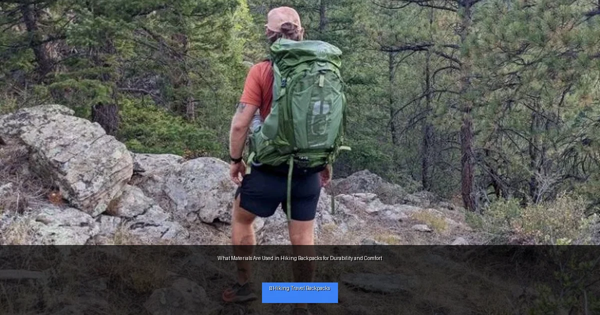 What Materials Are Used in Hiking Backpacks for Durability and Comfort