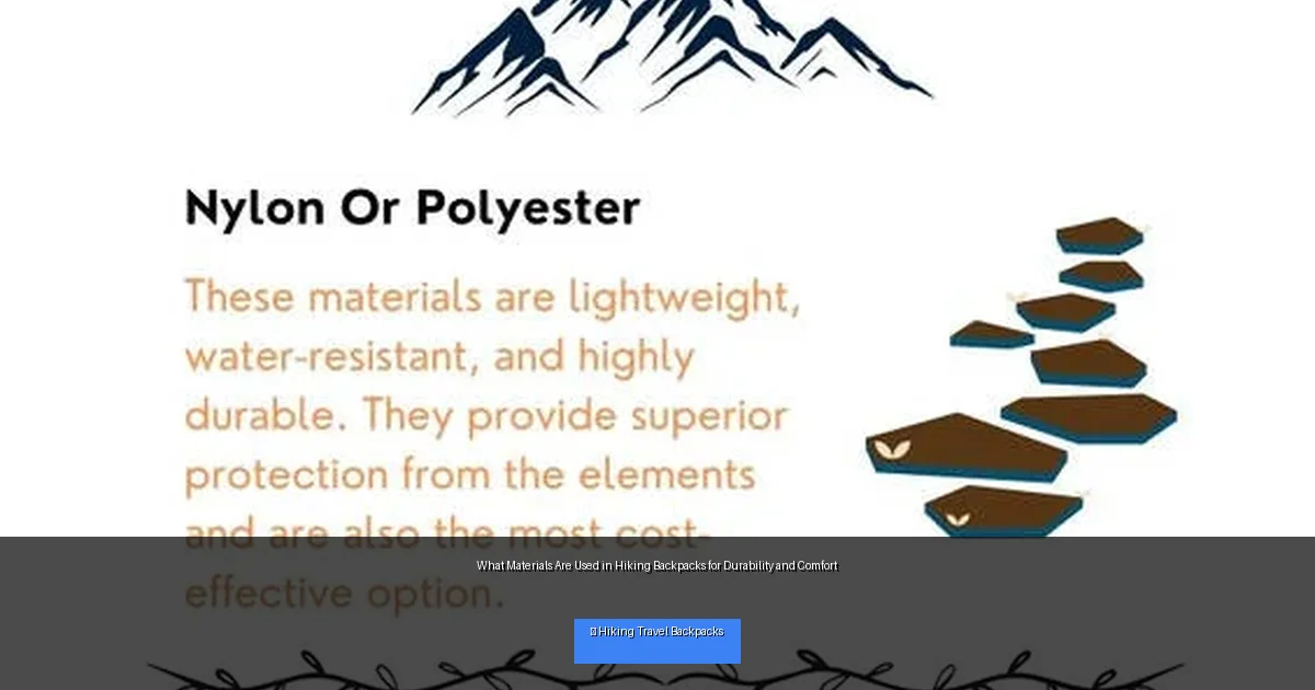 What Materials Are Used in Hiking Backpacks for Durability and Comfort