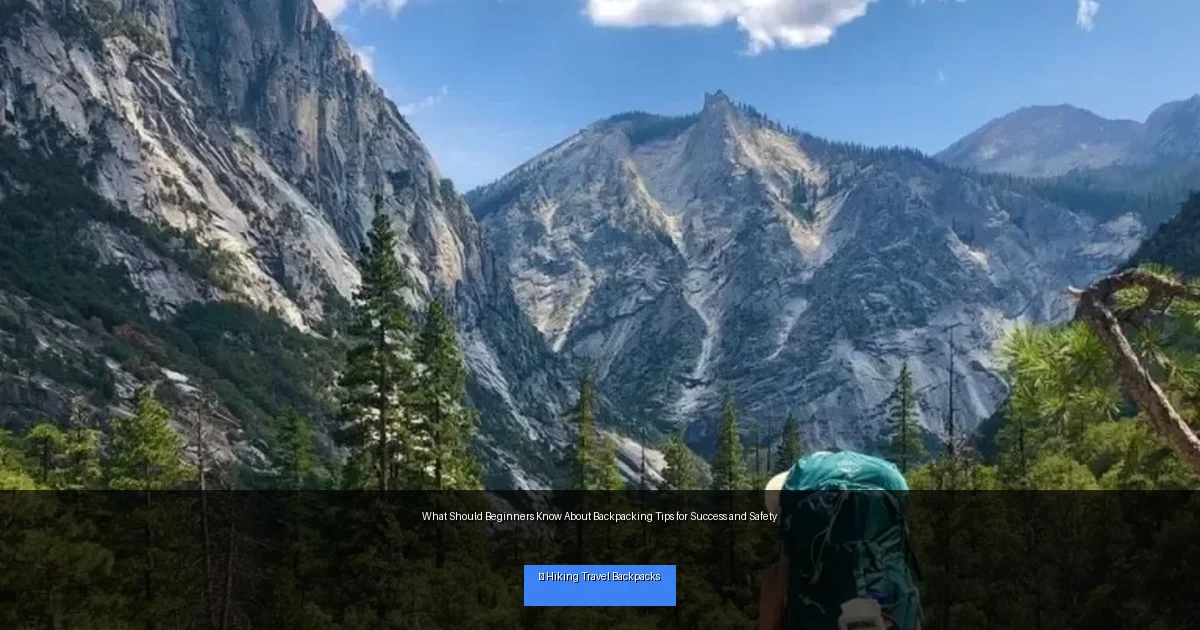 What Should Beginners Know About Backpacking Tips for Success and Safety