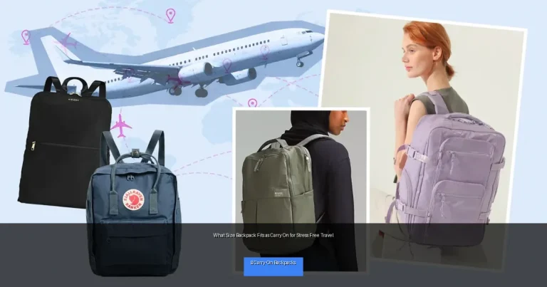 What Size Backpack Fits as Carry On for Stress Free Travel