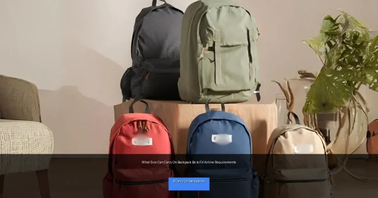 What Size Can Carry On Backpack Be to Fit Airline Requirements
