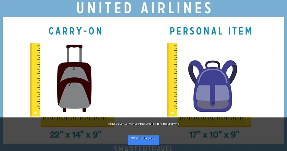 What Size Can Carry On Backpack Be to Fit Airline Requirements