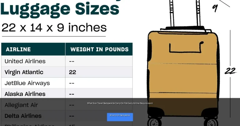What Size Travel Backpack for Carry On Fits Every Airline Requirement