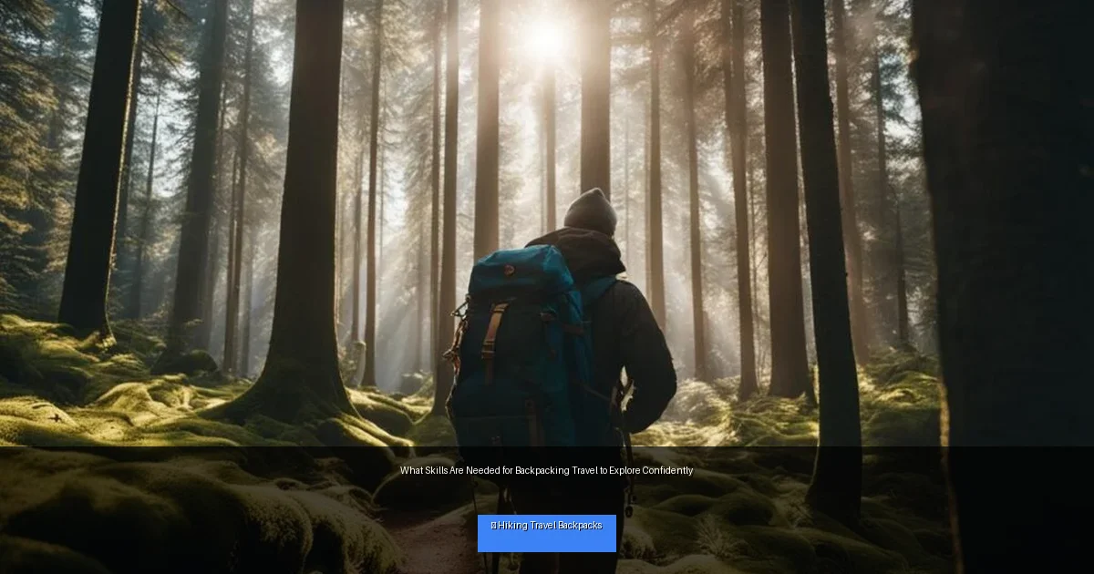 What Skills Are Needed for Backpacking Travel to Explore Confidently