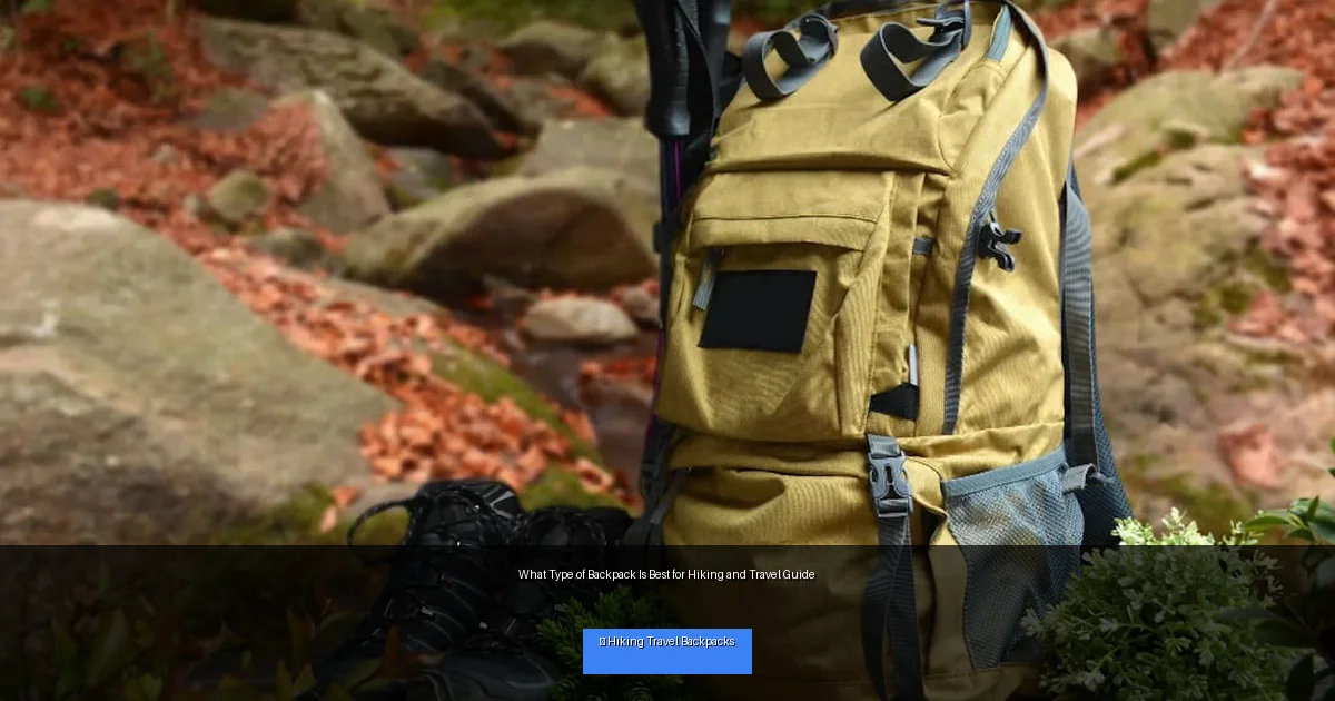 What Type of Backpack Is Best for Hiking and Travel Guide