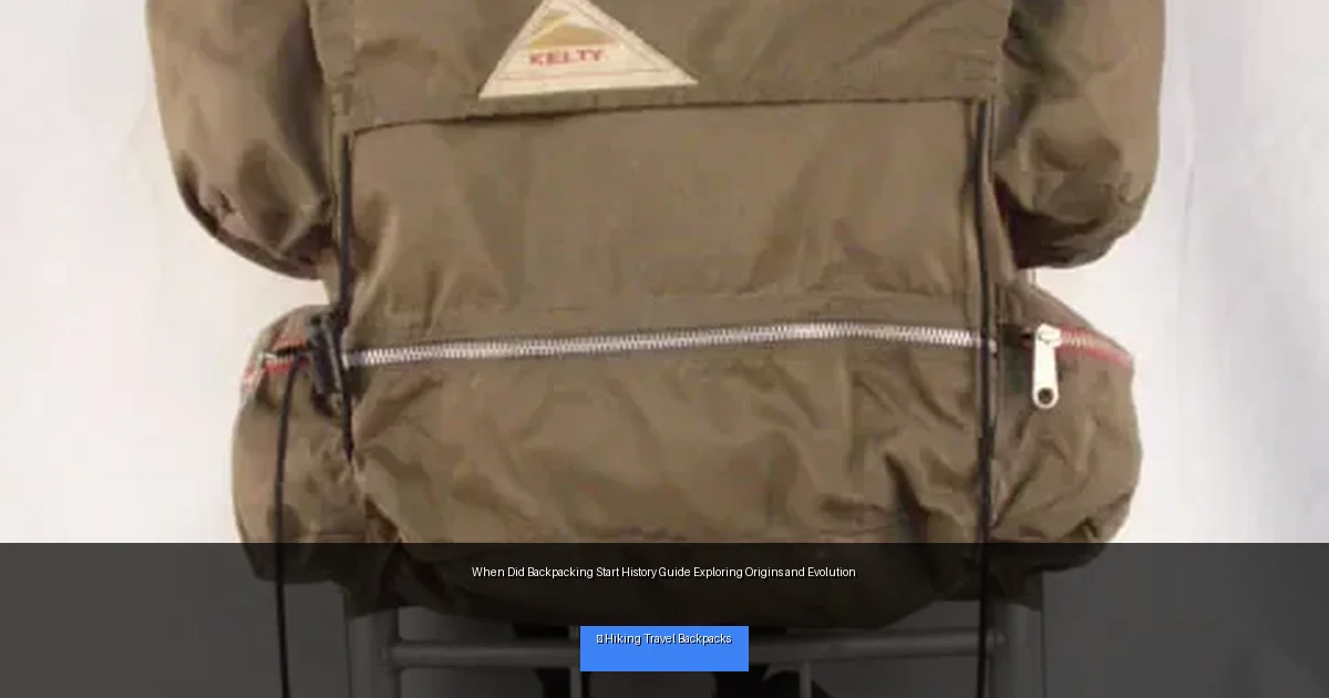When Did Backpacking Start History Guide Exploring Origins and Evolution