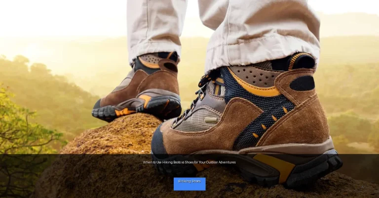 When to Use Hiking Boots vs Shoes for Your Outdoor Adventures