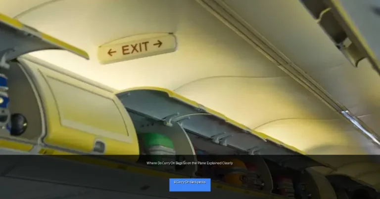 Where Do Carry On Bags Go on the Plane Explained Clearly