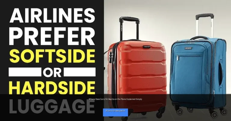 Where Does Carry On Bag Go on the Plane Explained Simply