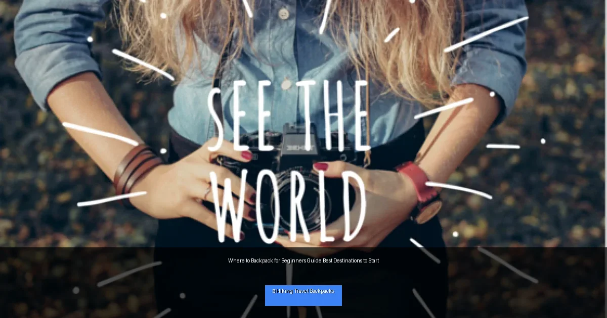 Where to Backpack for Beginners Guide Best Destinations to Start