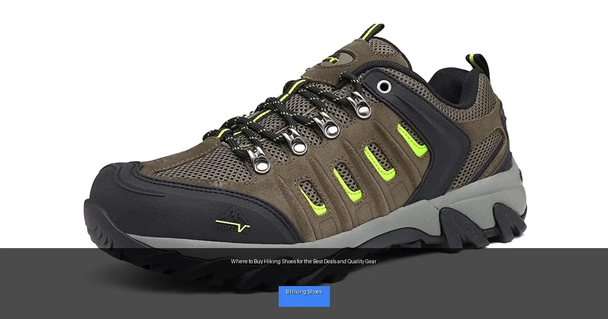 Where to Buy Hiking Shoes for the Best Deals and Quality Gear