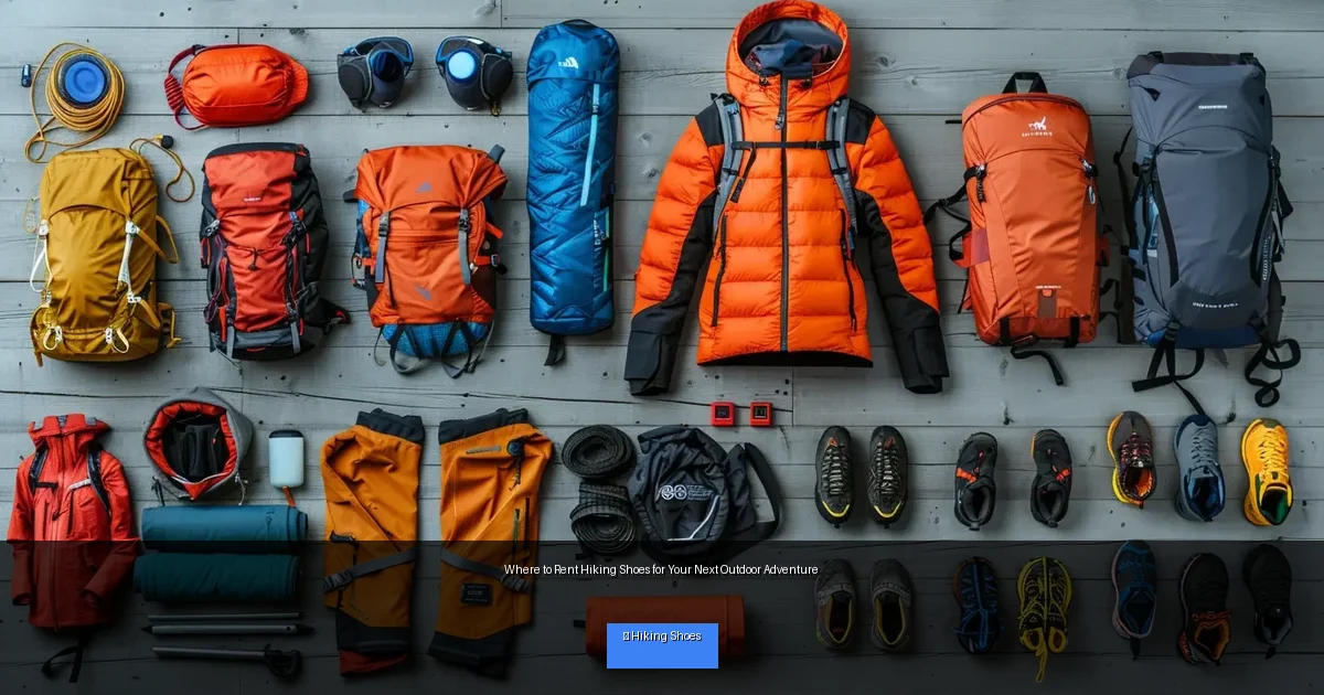 Where to Rent Hiking Shoes for Your Next Outdoor Adventure
