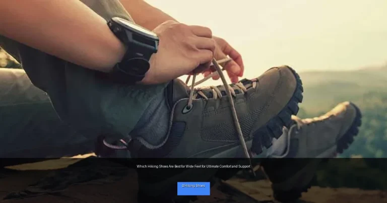 Which Hiking Shoes Are Best for Wide Feet for Ultimate Comfort and Support