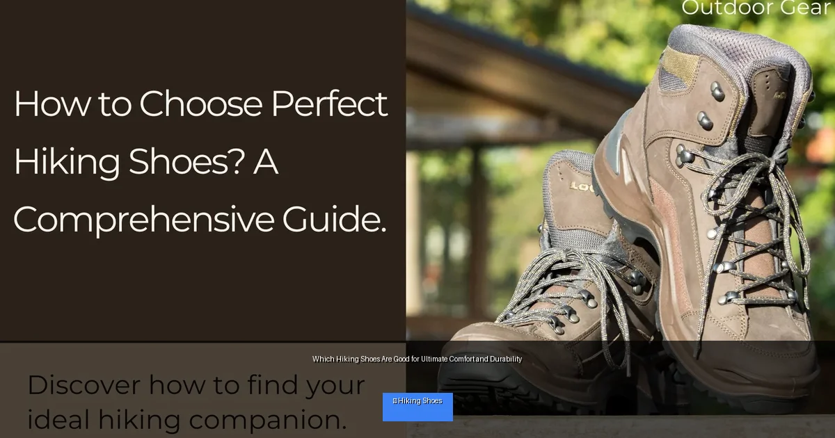 Which Hiking Shoes Are Good for Ultimate Comfort and Durability