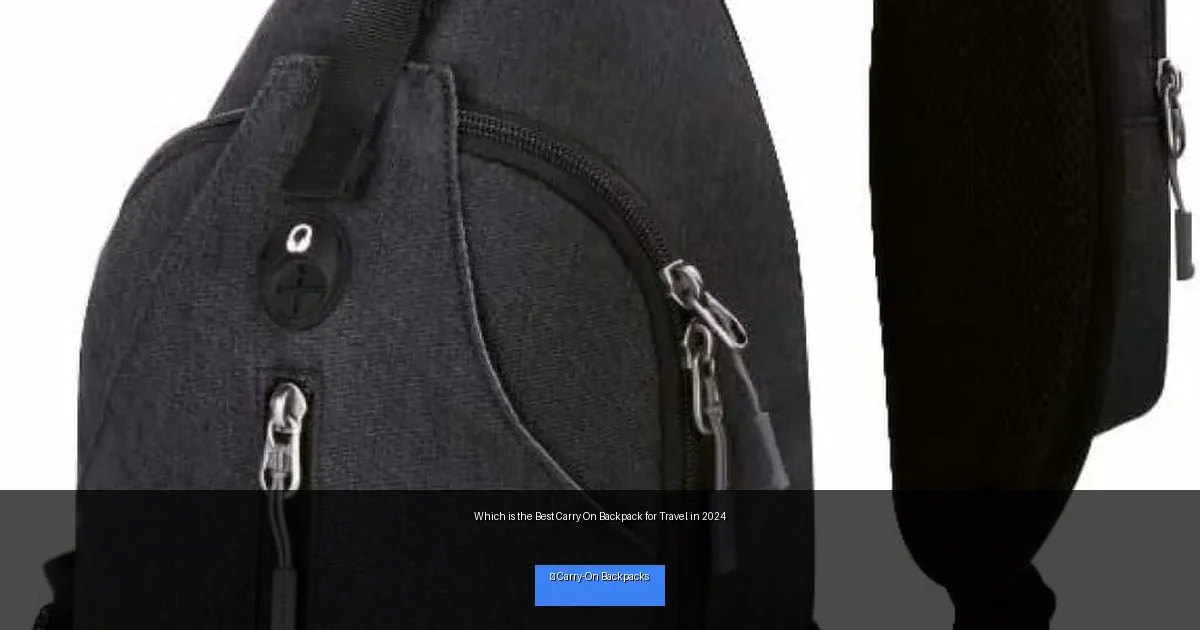 Which is the Best Carry On Backpack for Travel in 2024