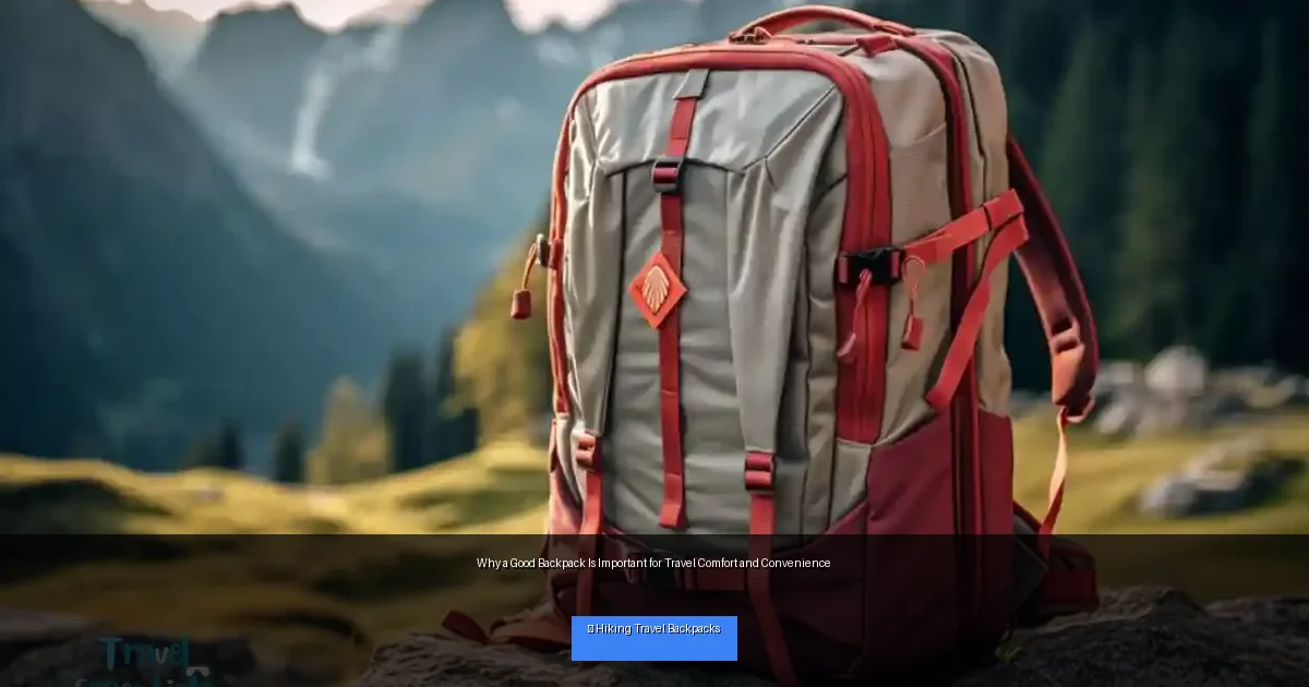 Why a Good Backpack Is Important for Travel Comfort and Convenience