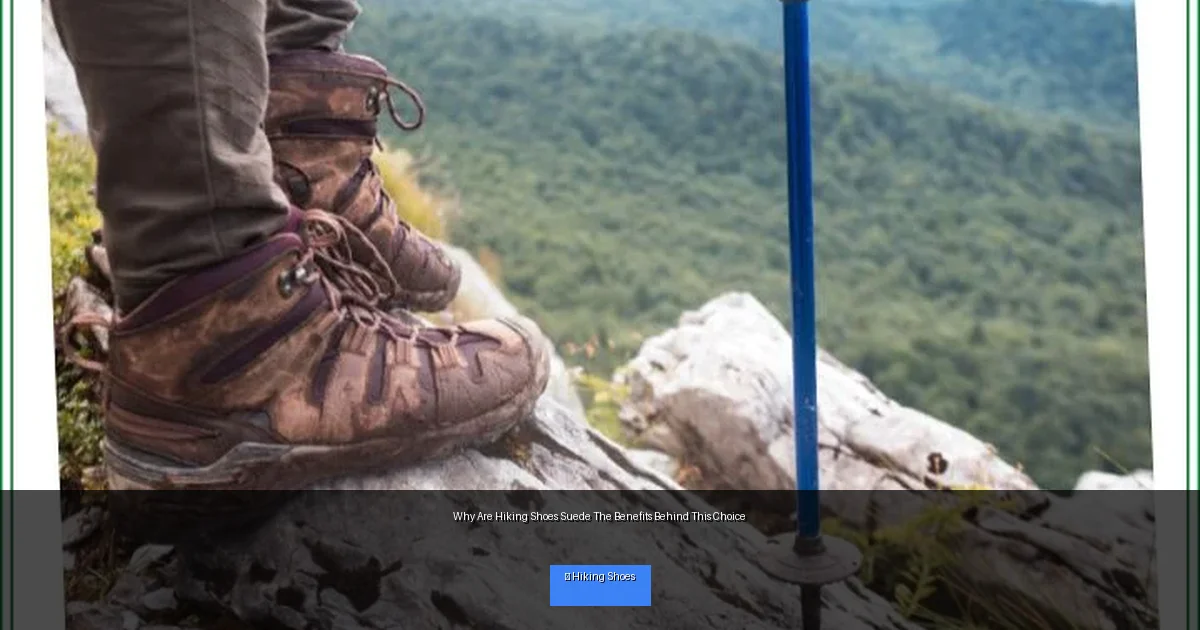 Why Are Hiking Shoes Suede The Benefits Behind This Choice