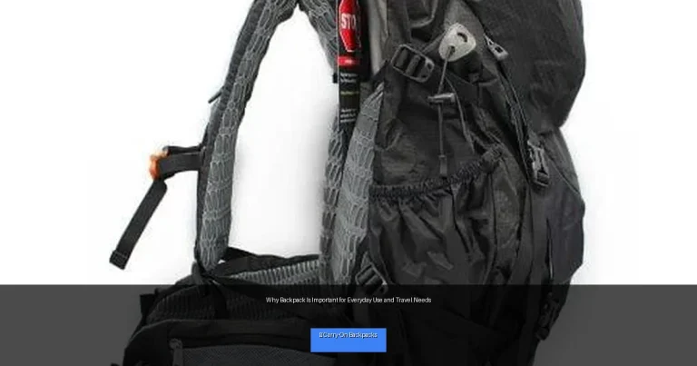 Why Backpack Is Important for Everyday Use and Travel Needs