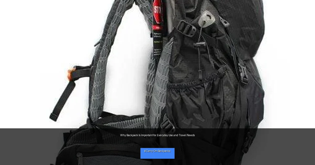 Why Backpack Is Important for Everyday Use and Travel Needs